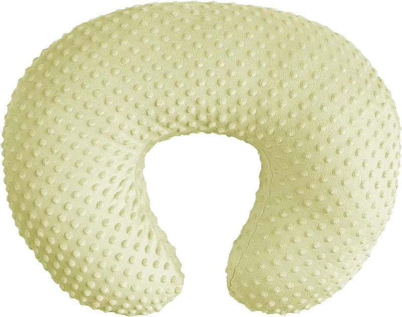 iEvolve Minky Nursing Pillow Cover Breast Feeding Pillow Cover Slipcover U Shape for Baby Boy Girl,Cover Only(Mustard) - Image 1